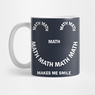 White Math Smile Mug